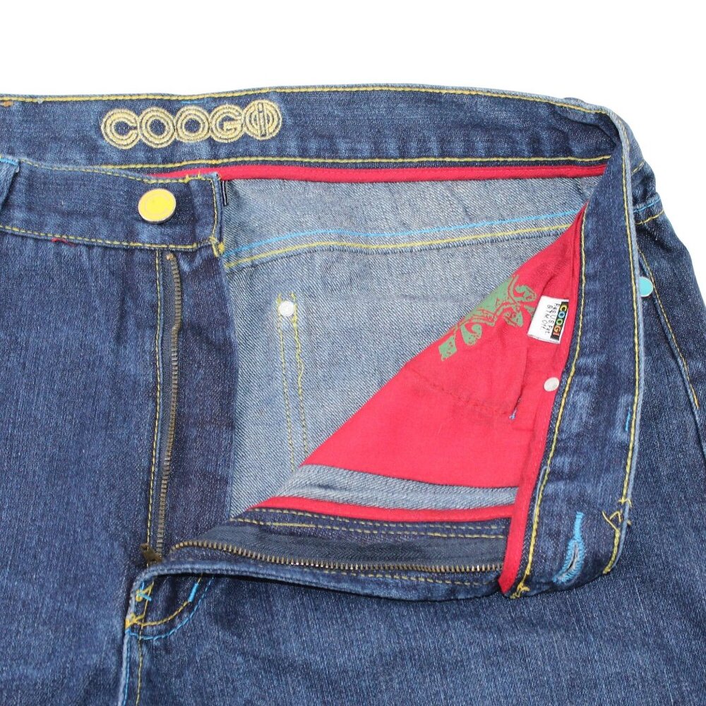 Vintage Coogi Mens 36 X 30 Golden Eagle Wings Embroidered Denim Jeans Streetwear - Picture 13 of 16
